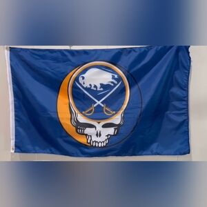 Grateful Dead Buffalo Sabres Flag Banner 3x5 NEW Steal Your Face